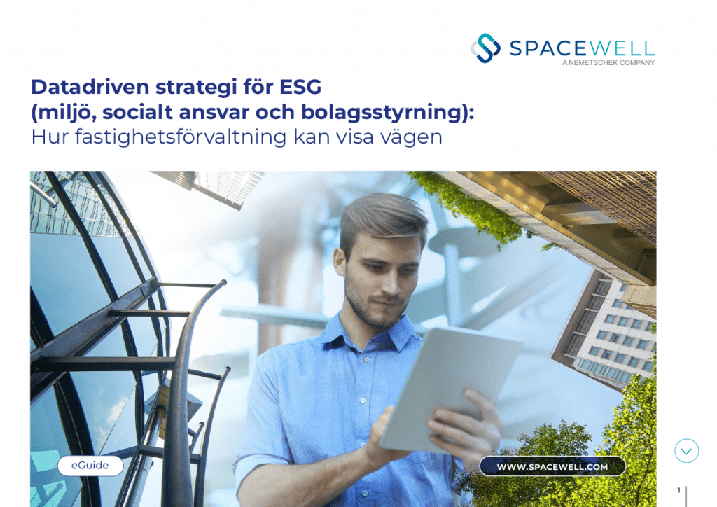 Datadriven strategi för ESG. eGuide-omslag.